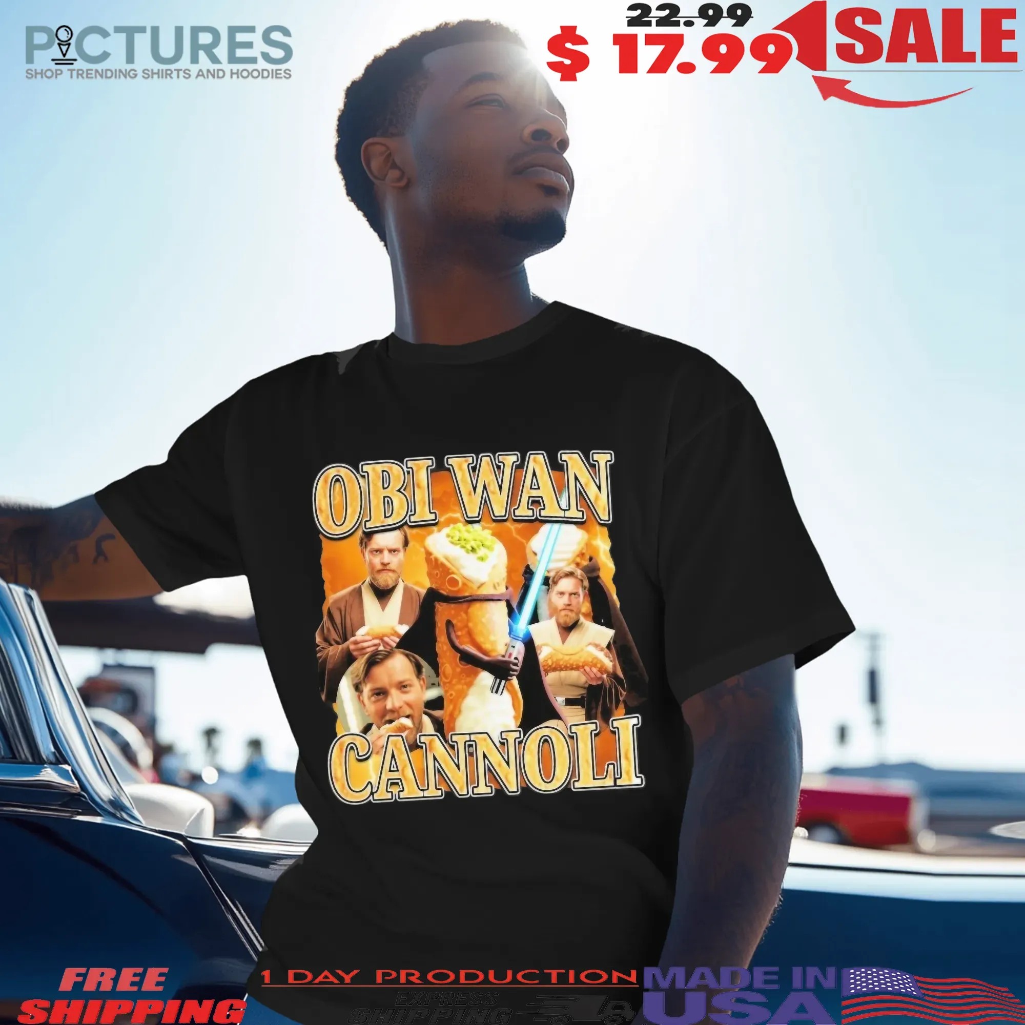 Star Wars Obi Wan Cannoli Vintage Bootleg T Shirt