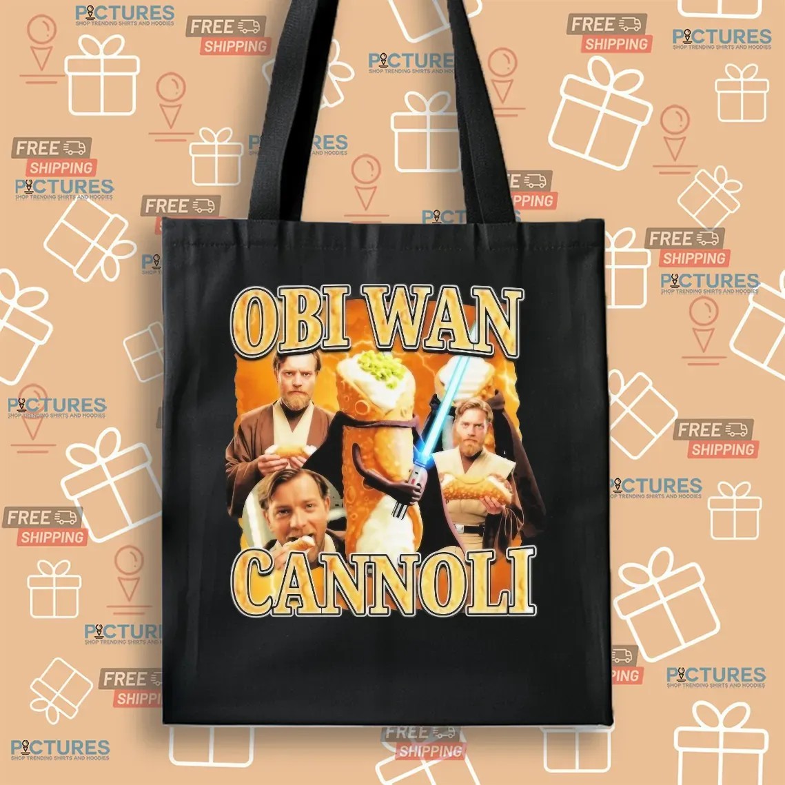 Star Wars Obi Wan Cannoli Vintage Bootleg T Shirt