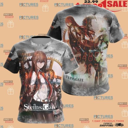 Steins;Gate Anime All-Over-Print T Shirt