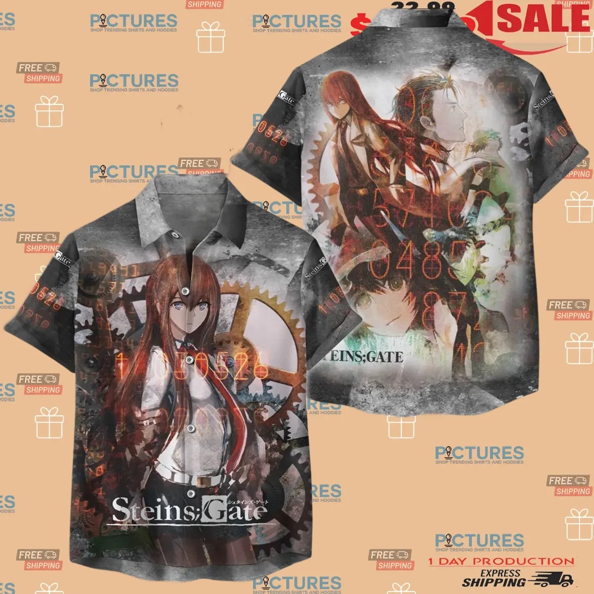 Steins;Gate Anime All-Over-Print T Shirt Steins;Gate Anime All-Over-Print T Shirt