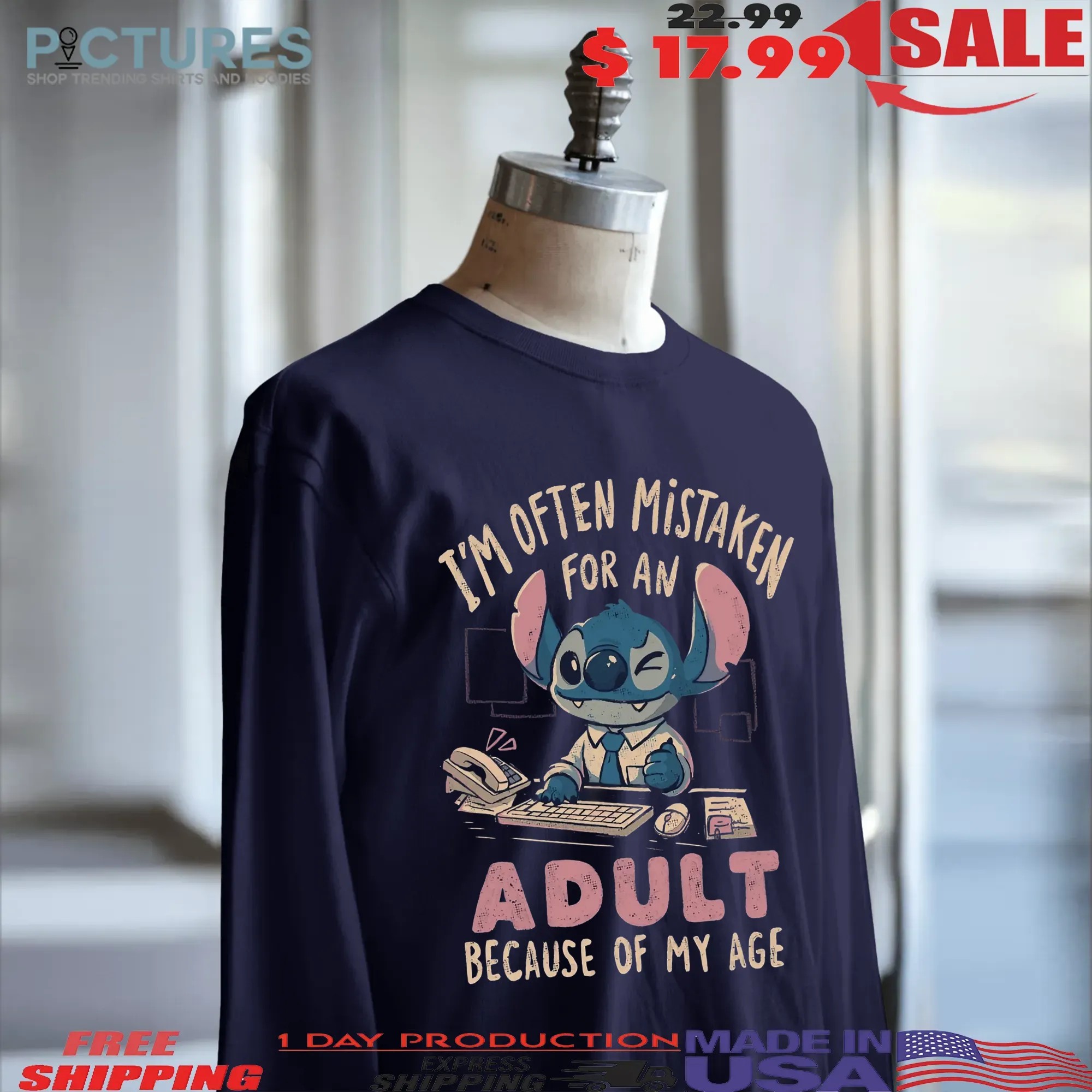Stitch Often Mistaken For An Adult Because Of My Age T Shirt