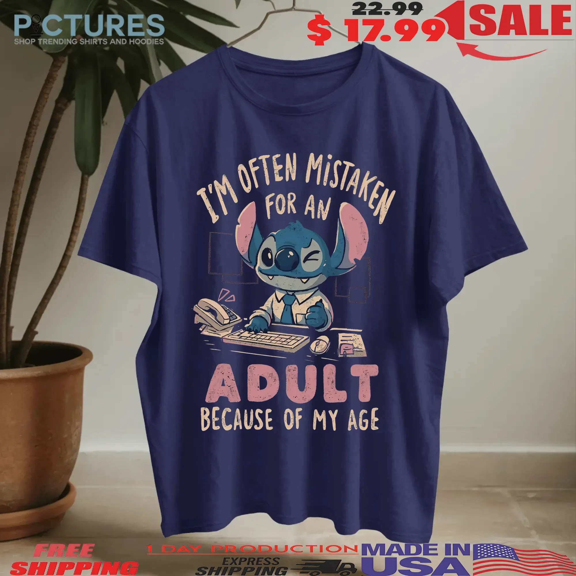 Stitch Often Mistaken For An Adult Because Of My Age T Shirt