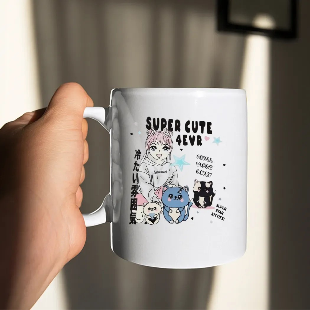 Super Cute 4evr Chill Vibes Only Super Star Kitties T Shirt