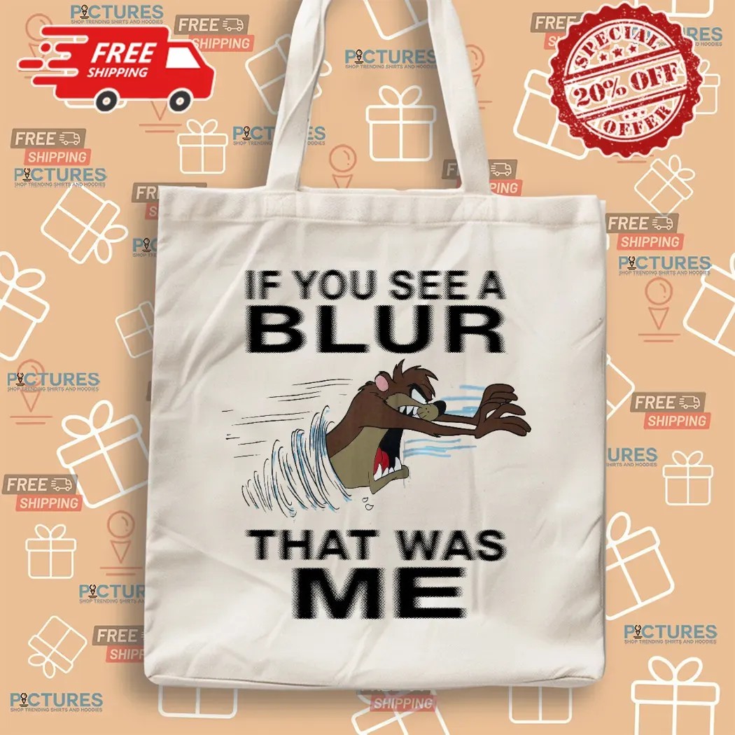 Taz Mania If You See A Blur That Was Me Looney Tunes Cartoon T Shirt
