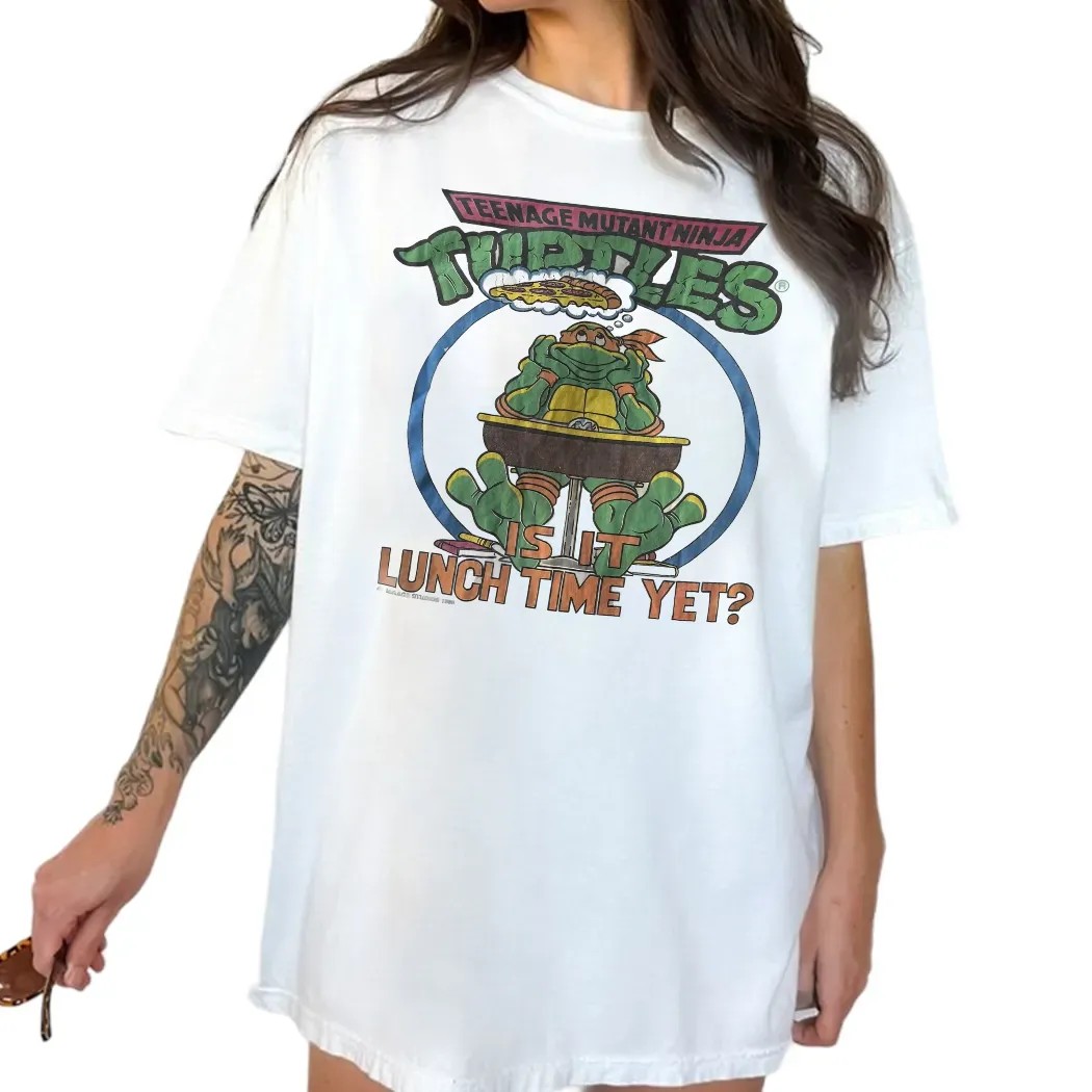 Teenage Mutant Ninja Turtles Is It Lunch Time Yet Vintage T Shirt