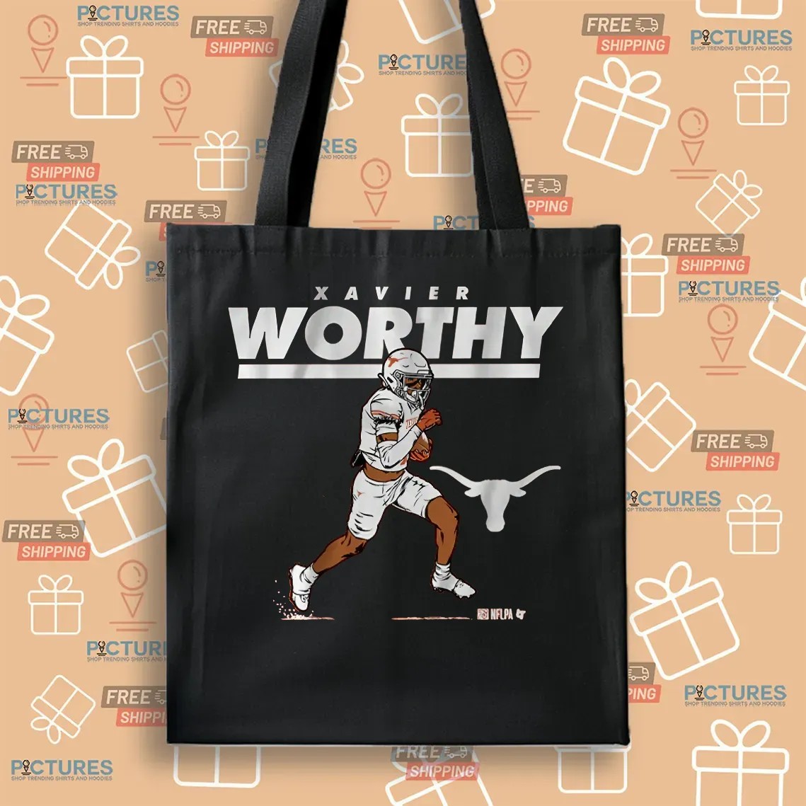 Texas Longhorn Football Xavier Worthy Superstar Pose T Shirt