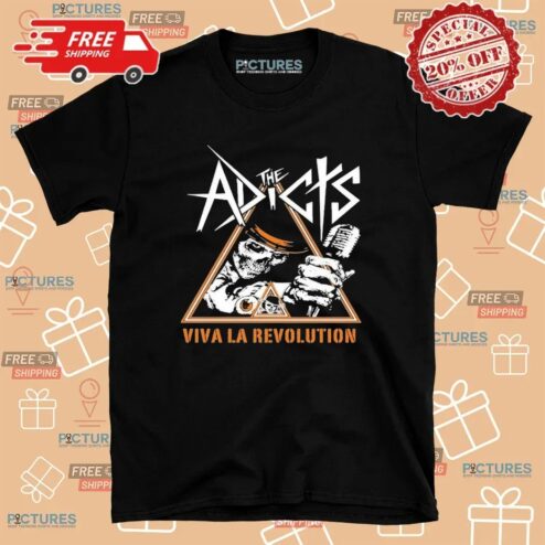 The Adicts Viva La Revolution Skull T Shirt