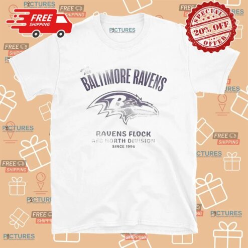 The Baltimore Ravens Flock AFC North Division Since 1996 T Shirt