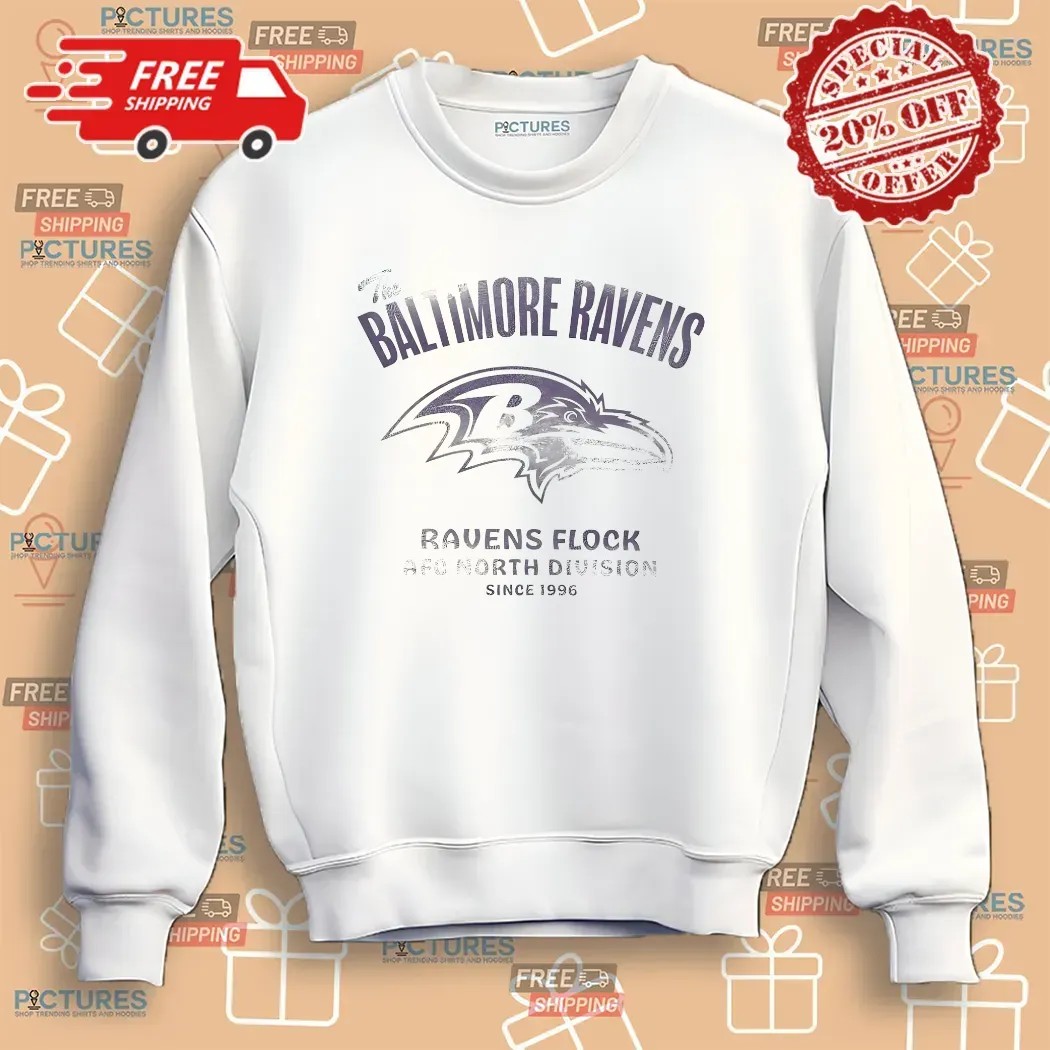 The Baltimore Ravens Flock AFC North Division Since 1996 T Shirt