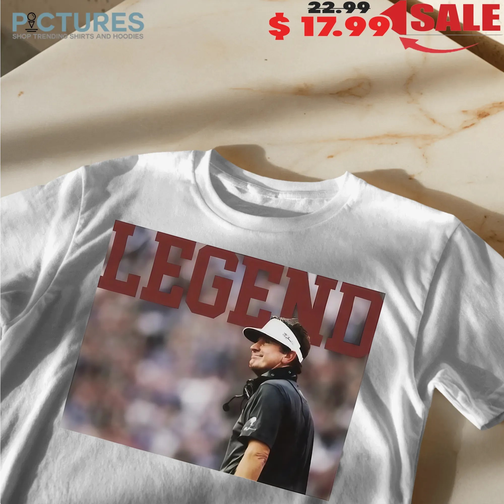 The Columbia Legend Jerry Glanville Head Coach Atlanta Falcons Photo T Shirt