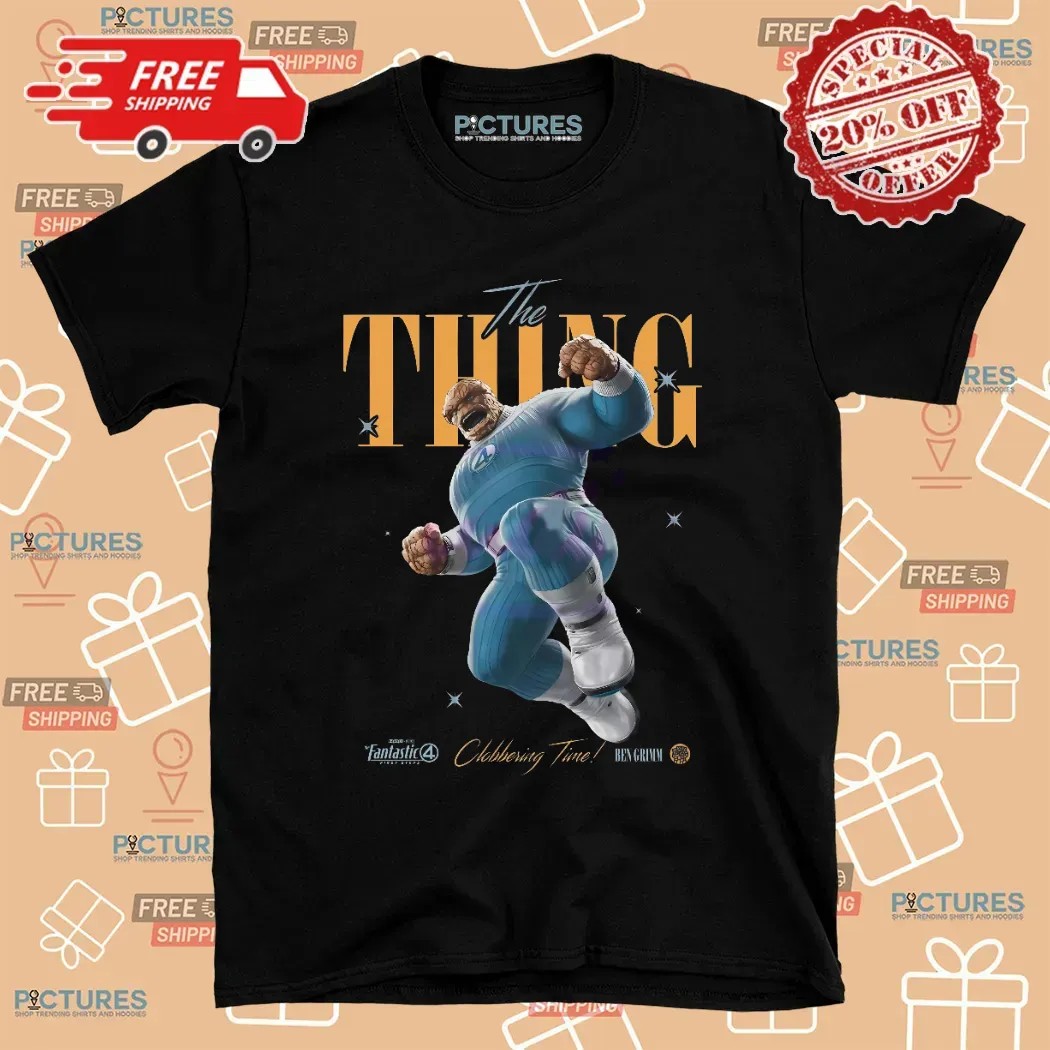 The Thing Ben Grimm Fantastic Four Clobberin Time T Shirt