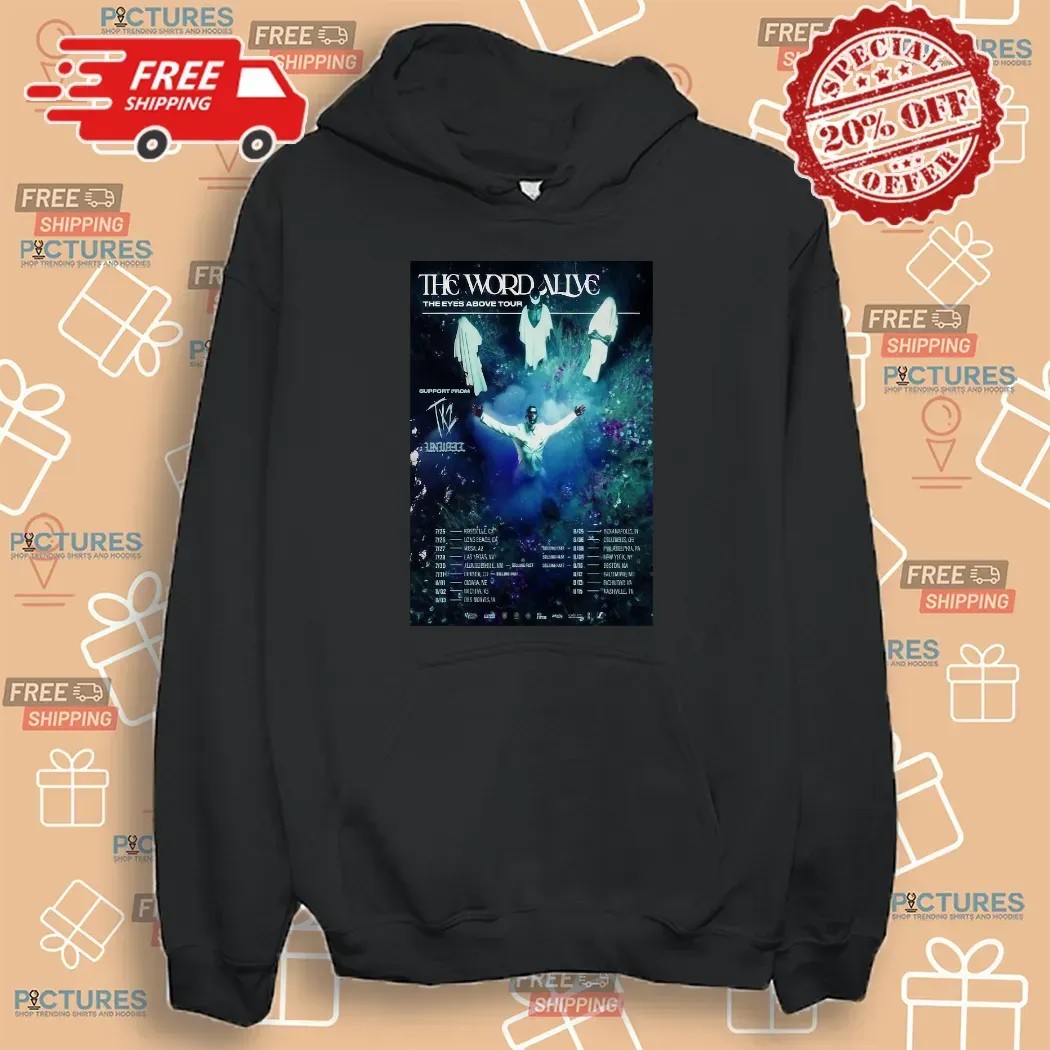 The Word Alive The Eyes Above Fall Tour 2025 Dates Poster T Shirt
