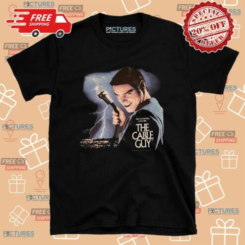 There's No Such Thing As Free Cable The Cable Guy Jim Carrey Movie Promo T Shirt