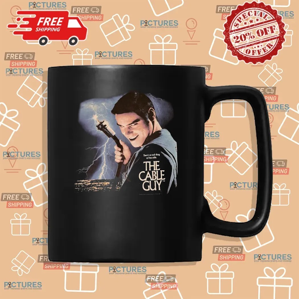 There's No Such Thing As Free Cable The Cable Guy Jim Carrey Movie Promo T Shirt