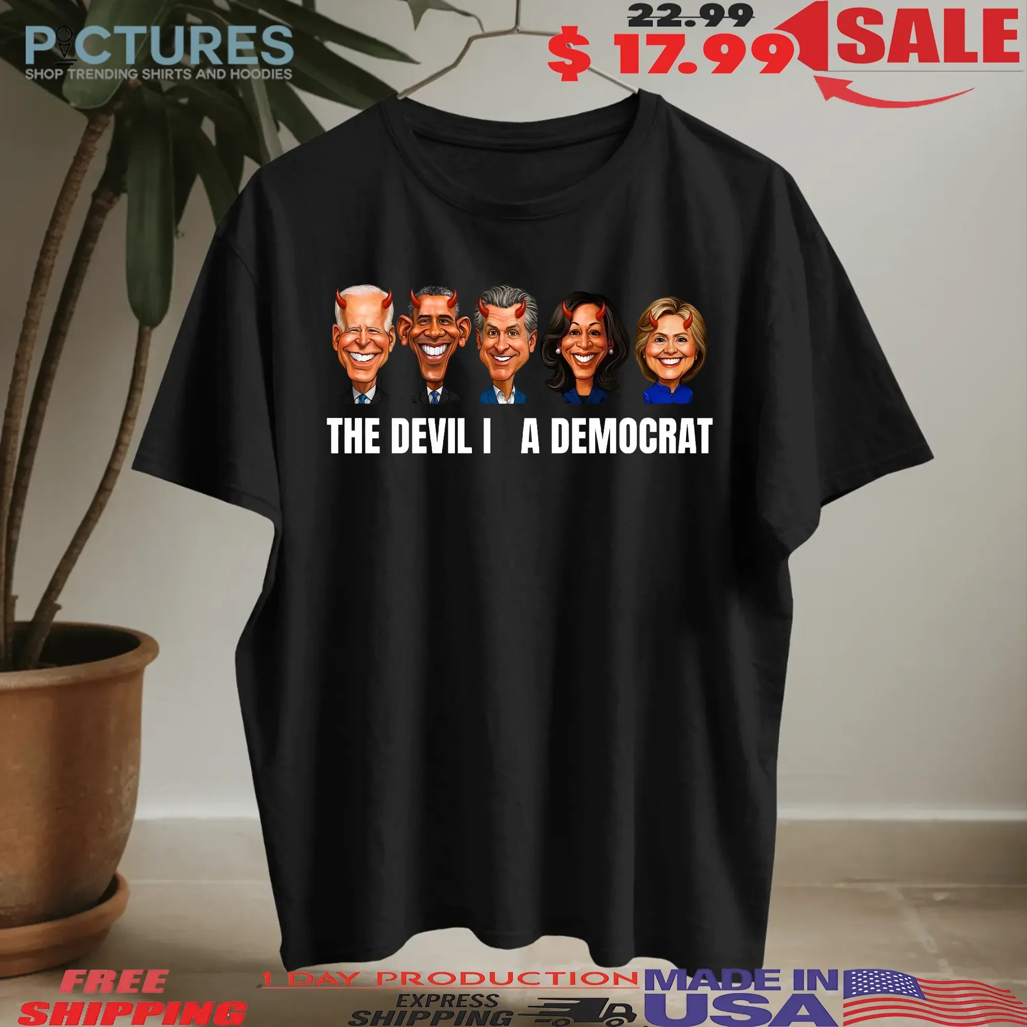 Tom MacDonald The Devil Is A Democrat Former Presidents T Shirt