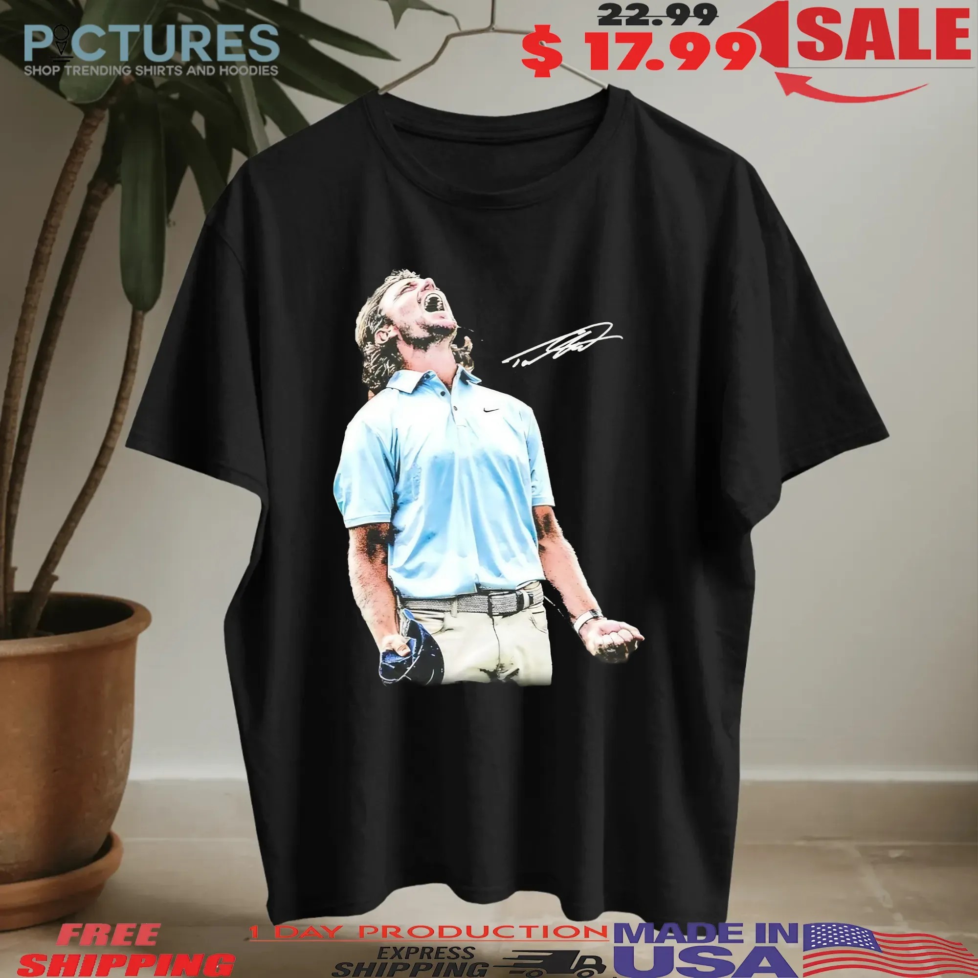 Tommy Fleetwood PGATour Championship Signature T Shirt