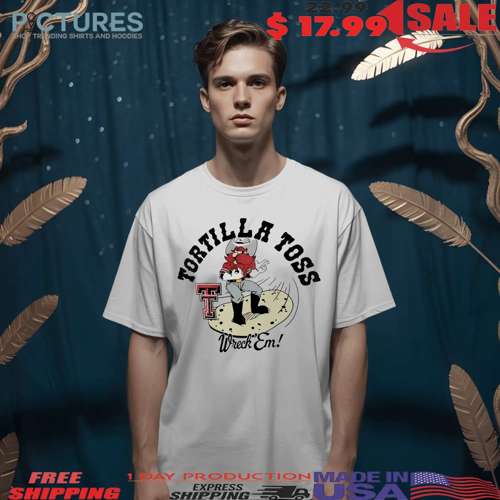 Tortilla Toss Wreck ‘Em Texas Tech Red Raiders T Shirt