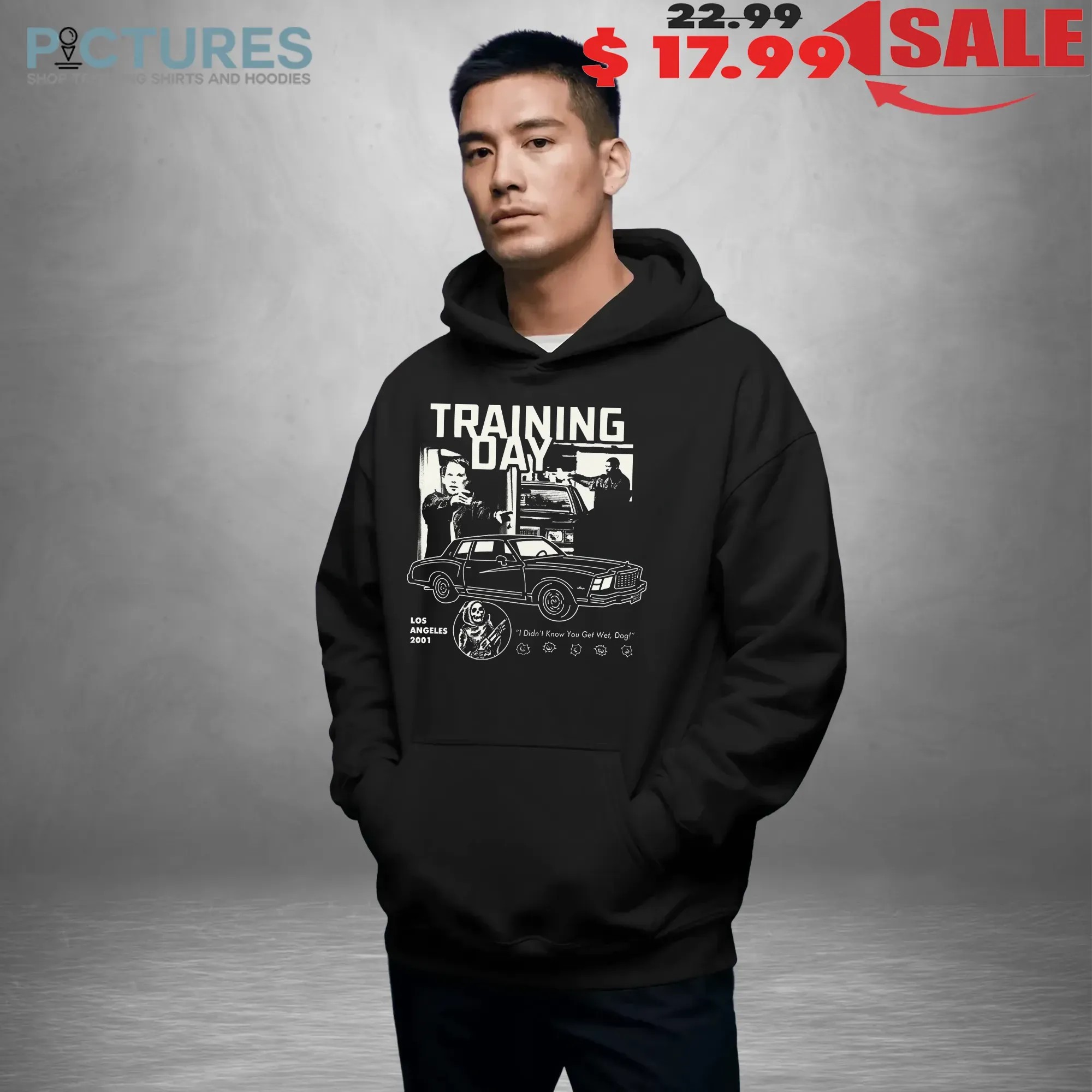 Training Day Los Angeles 2001 I Didn't Know You Get Wet Dog Graphic T Shirt