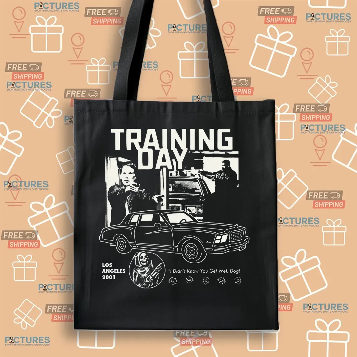 Training Day Los Angeles 2001 I Didn't Know You Get Wet Dog Graphic T Shirt