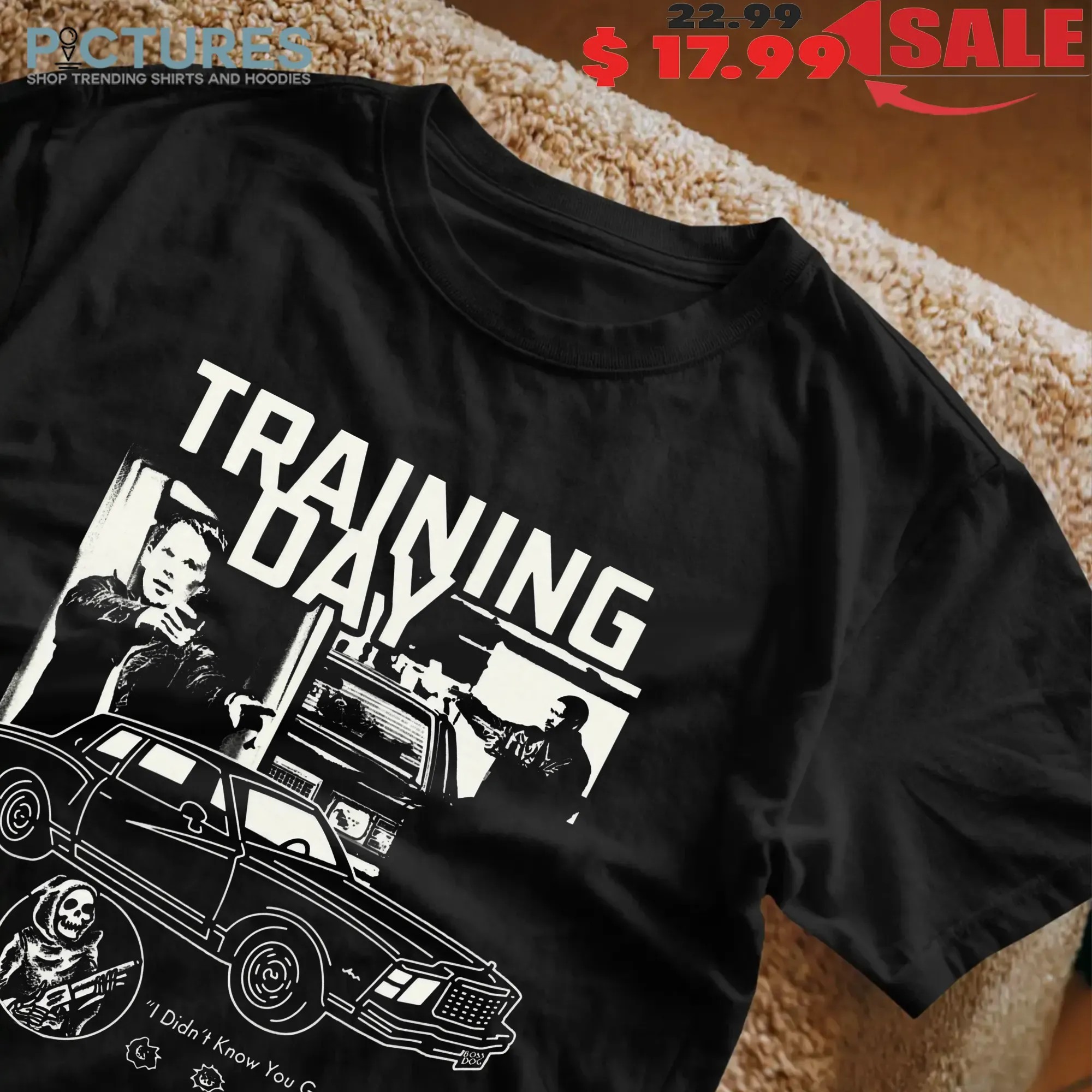 Training Day Los Angeles 2001 I Didn't Know You Get Wet Dog Graphic T Shirt