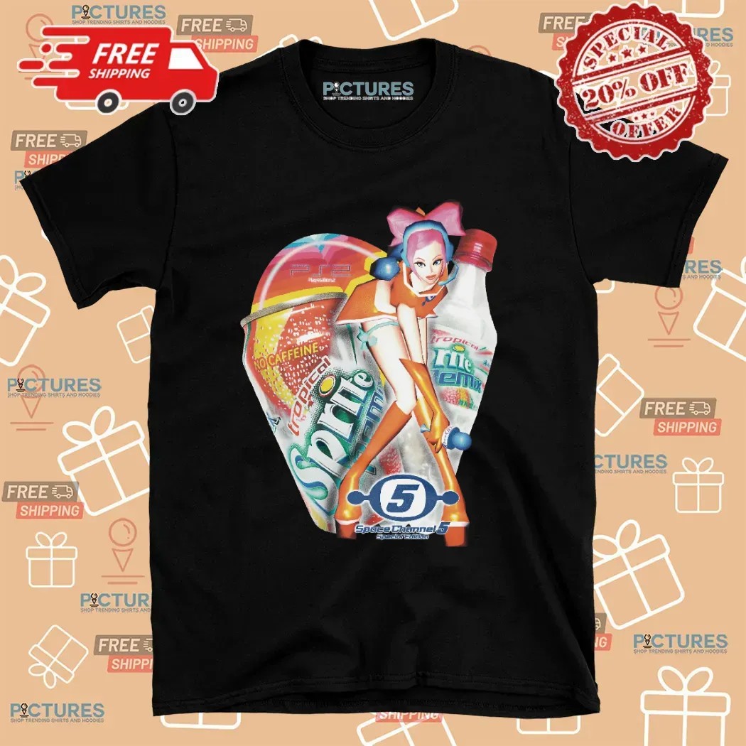 Ulala Space Channel 5 Special Edition Tropical Sprite No Caffeine Soft Drink Game Mashup T Shirt