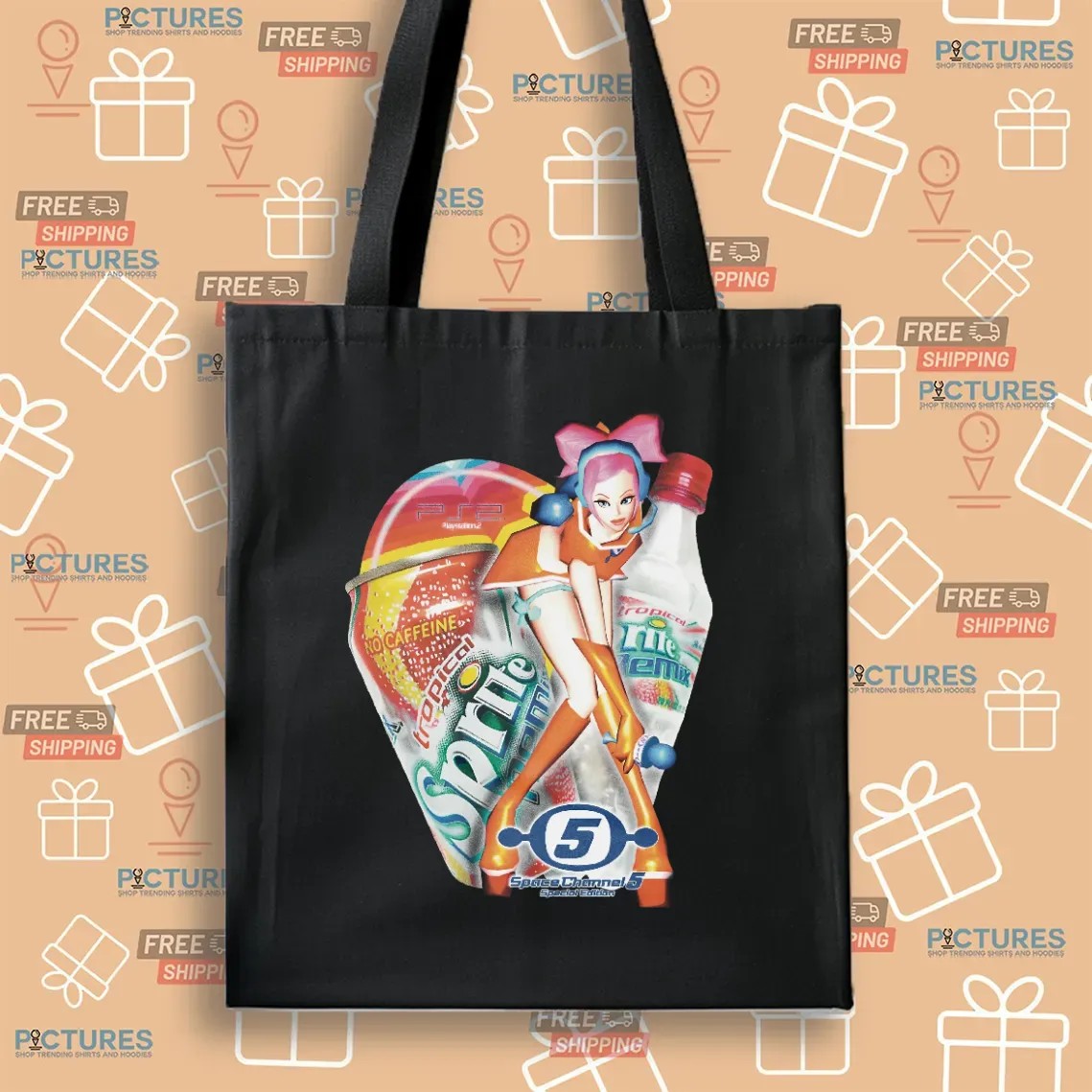 Ulala Space Channel 5 Special Edition Tropical Sprite No Caffeine Soft Drink Game Mashup T Shirt