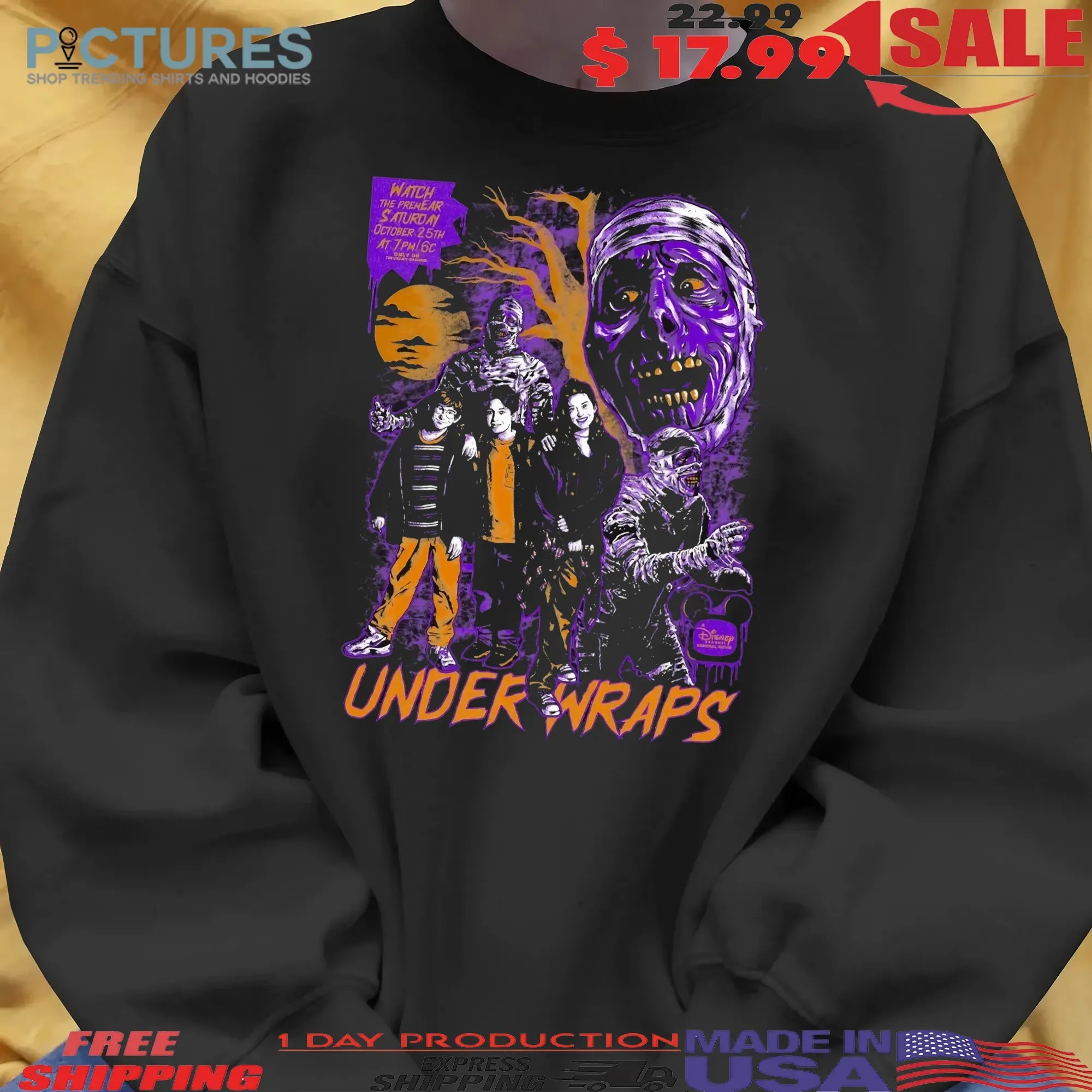 Under Wraps Watch The Premear Saturday October 25th Disney Channel 2025 Halloween T Shirt