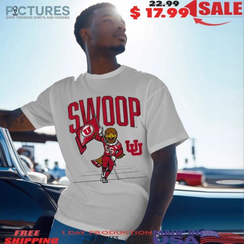 Utah Utes Football Swoop Gridiron Mascot T Shirt