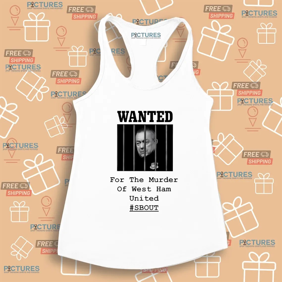 Wanted For The Murder Of West Ham United SBOUT T Shirt