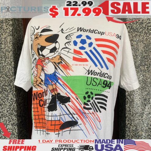 World Cup USA 94 Making Soccer History Magic Johnson 90s T Shirt