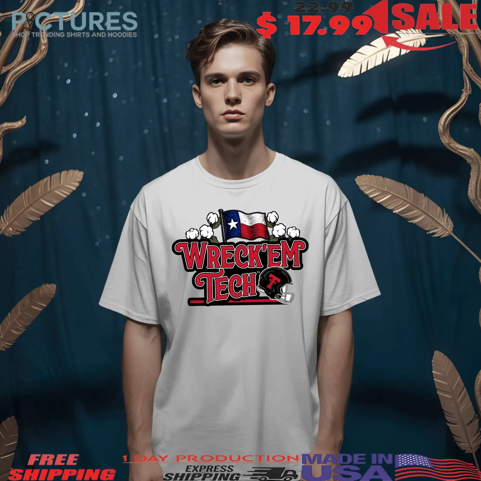Wreck 'Em Tech Can't Beat Texas Cotton Celebrate Agriculture Gameday Texas Tech vs Kent State 2025 Jones AT&T Stadium September 6th 2025 T Shirt