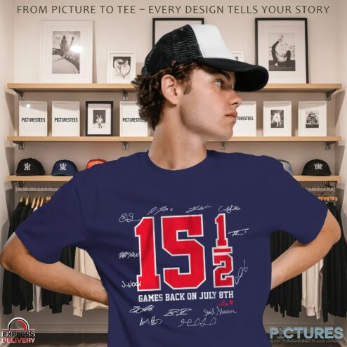 15.5 Game Comeback On July 8th Cleveland Guardians Baseball Signature T Shirt