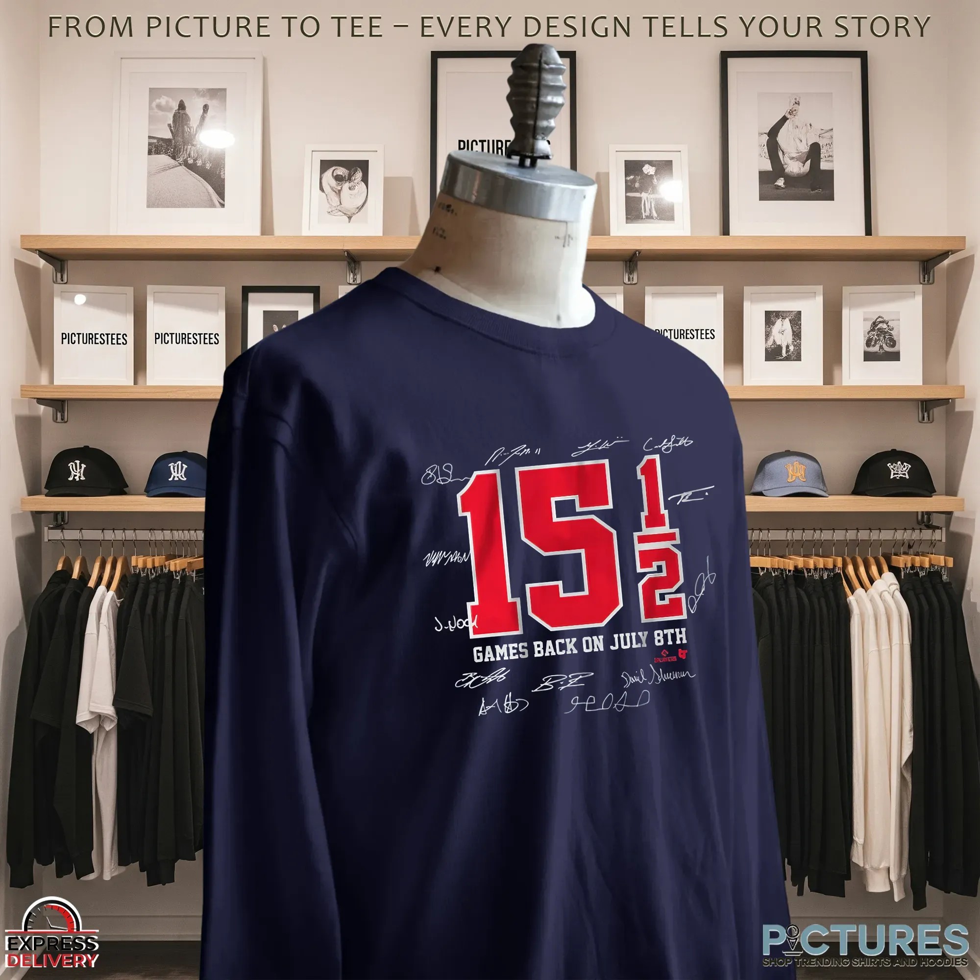 15.5 Game Comeback On July 8th Cleveland Guardians Baseball Signature T Shirt