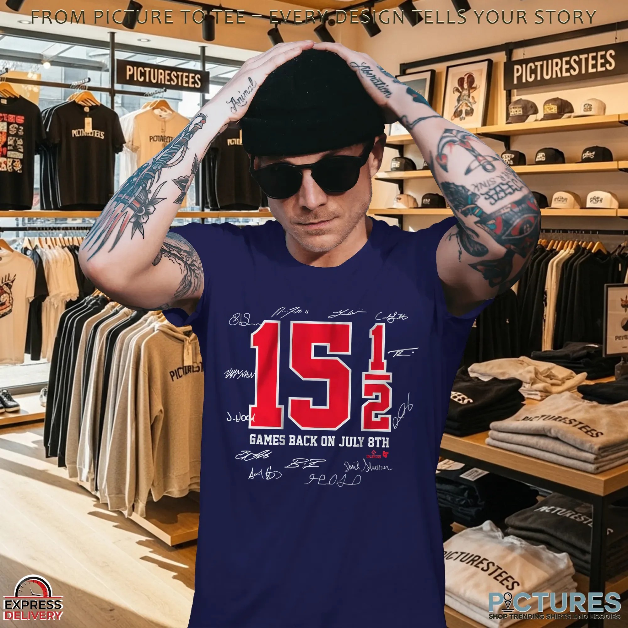 15.5 Game Comeback On July 8th Cleveland Guardians Baseball Signature T Shirt