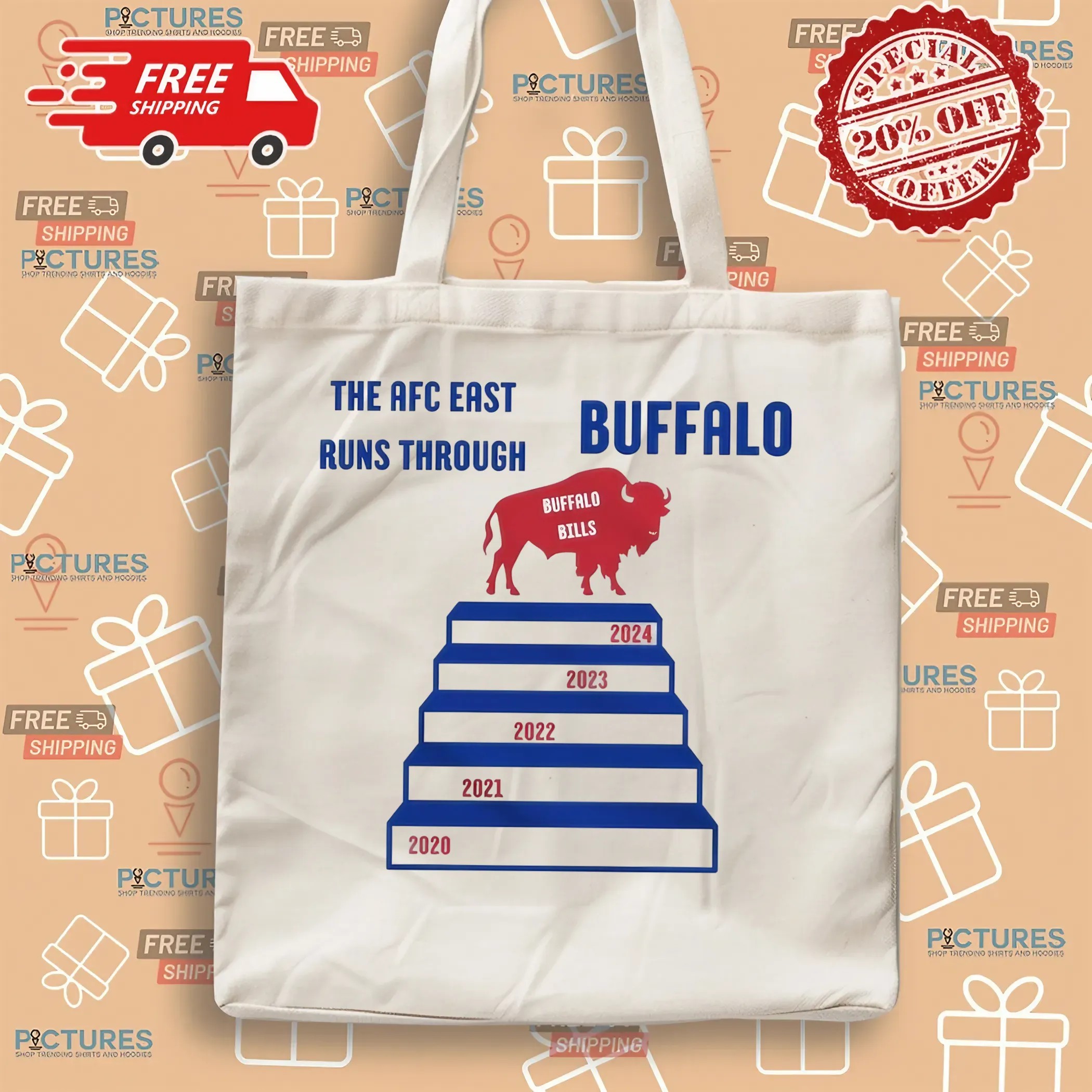 AFC East Run Through Buffalo Bills 5 Times Champs T Shirt