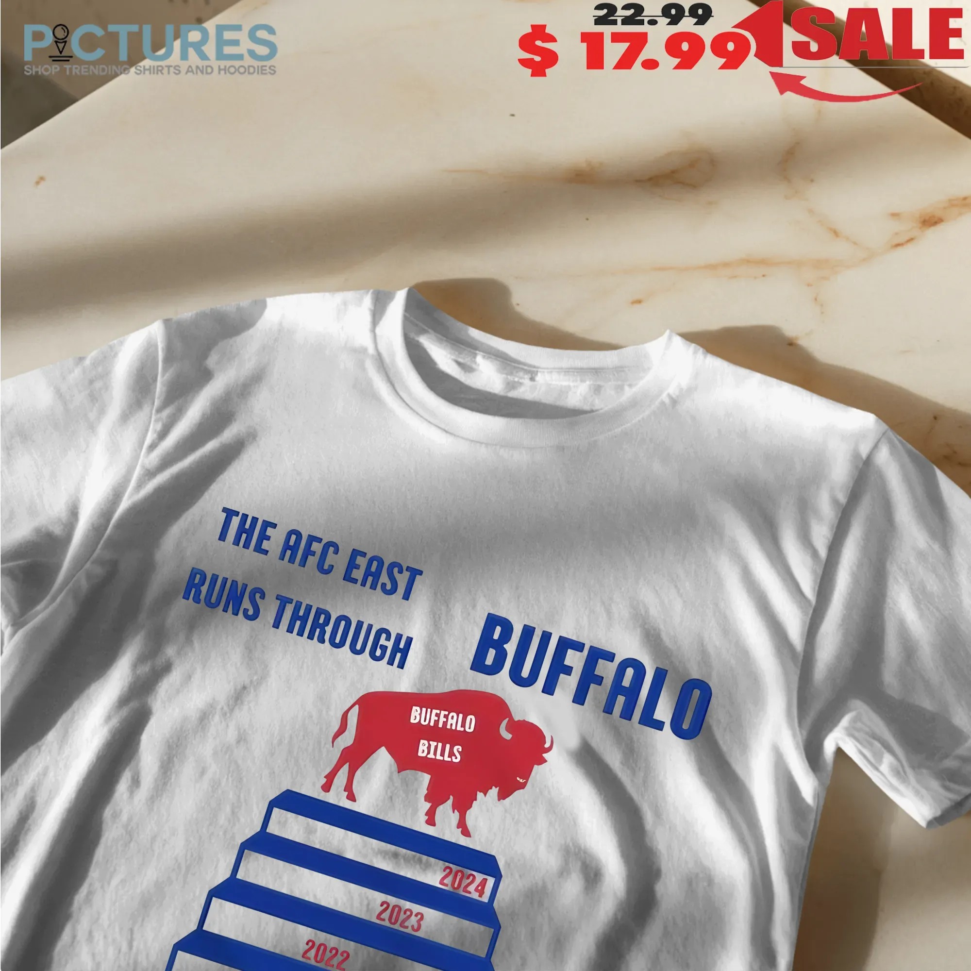 AFC East Run Through Buffalo Bills 5 Times Champs T Shirt