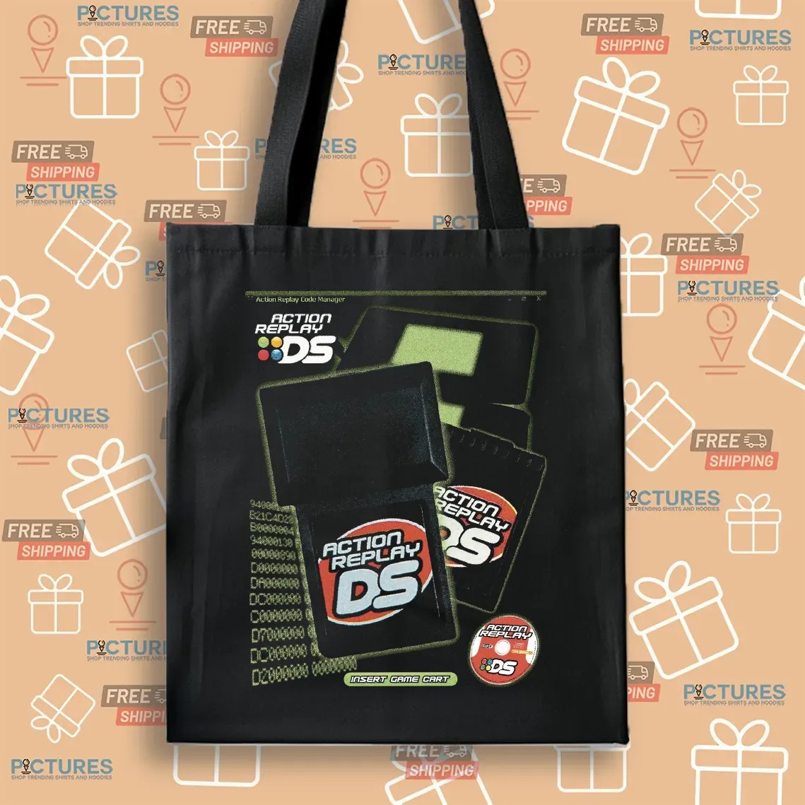 Action Replay DS Retro Gaming Nintendo Cheat Code Nostalgia T Shirt