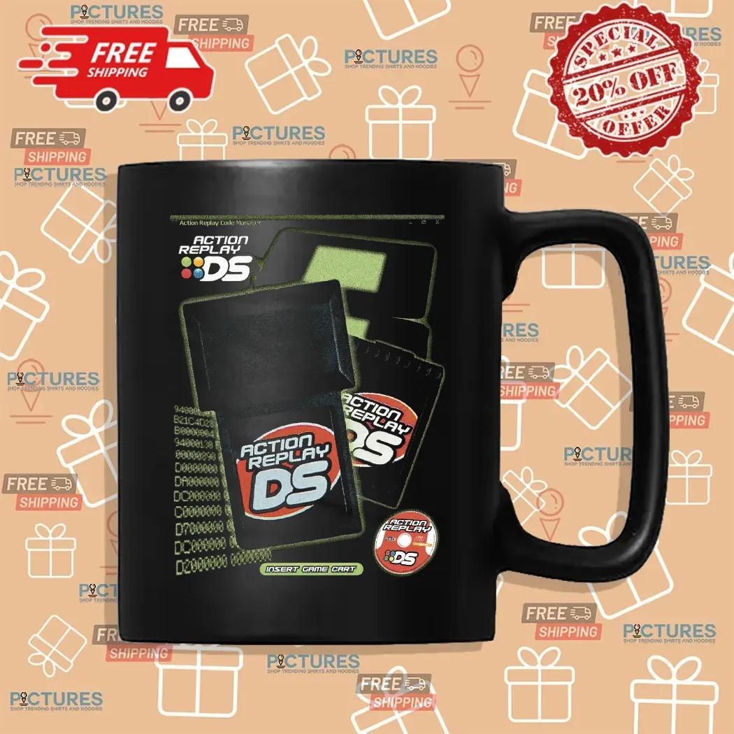 Action Replay DS Retro Gaming Nintendo Cheat Code Nostalgia T Shirt