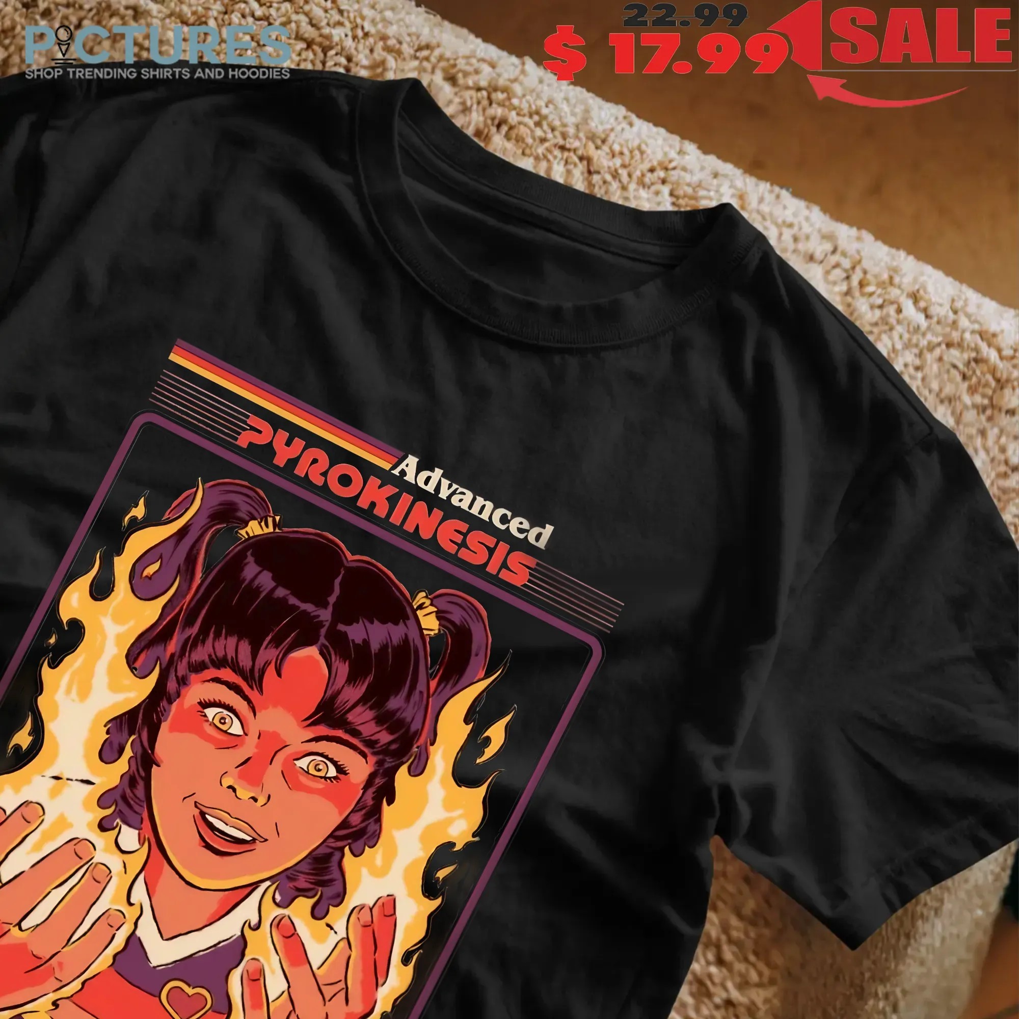Advanced Pyrokinesis 2nd Edition Retro Vintage Psychic Fire Power T Shirt
