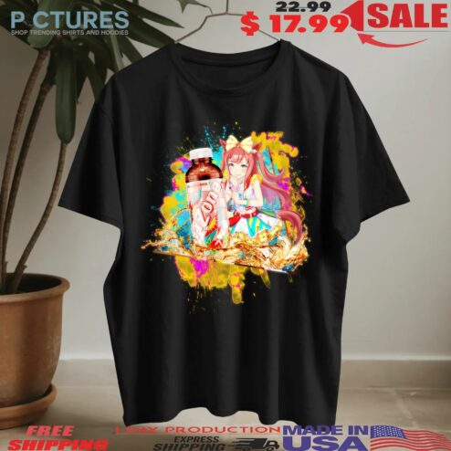 Agnes Digital Uma Musume Real Brewed Arizona Peach Iced Tea Anime Mashup T Shirt
