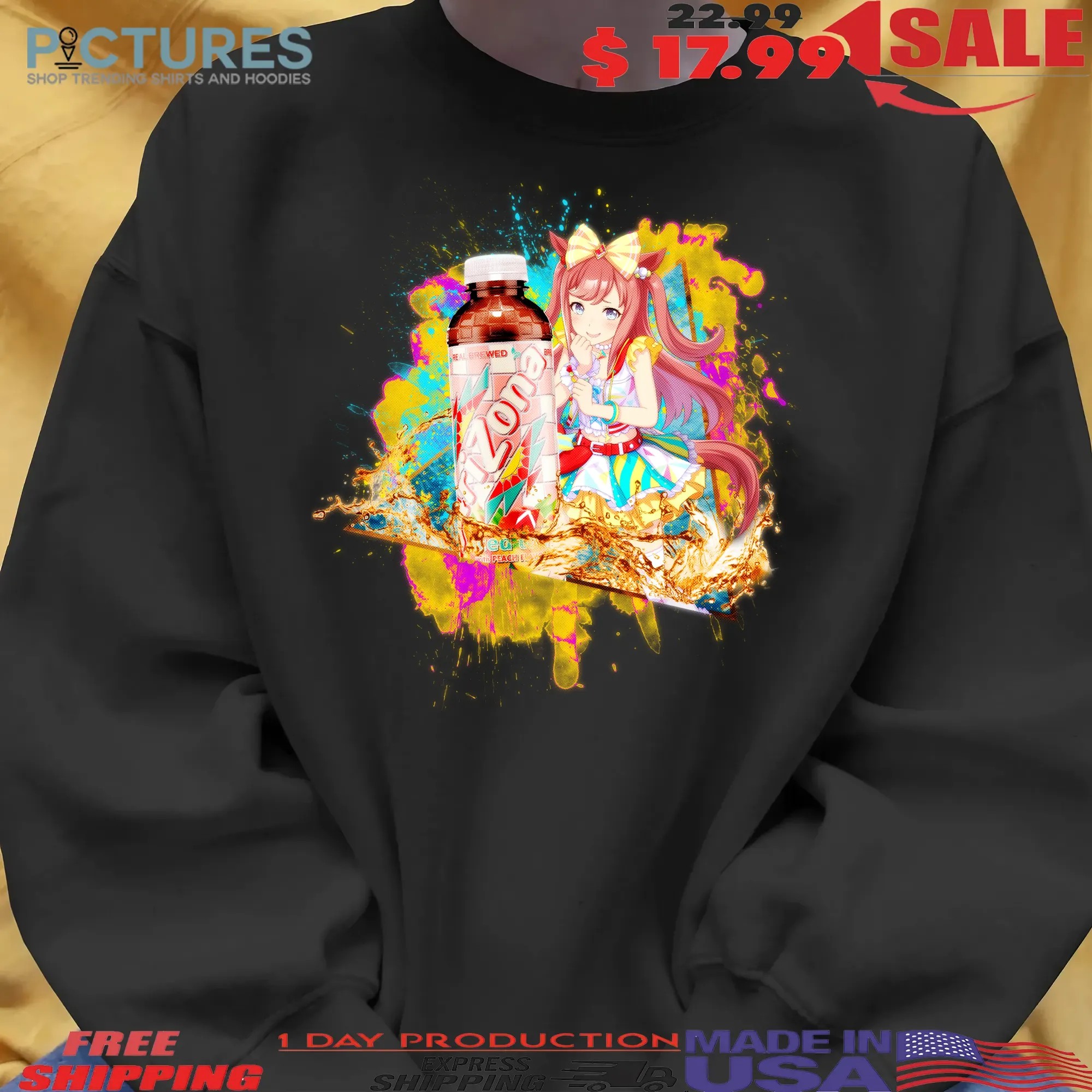 Agnes Digital Uma Musume Real Brewed Arizona Peach Iced Tea Anime Mashup T Shirt Agnes Digital Uma Musume Real Brewed Arizona Peach Iced Tea Anime Mashup T Shirt