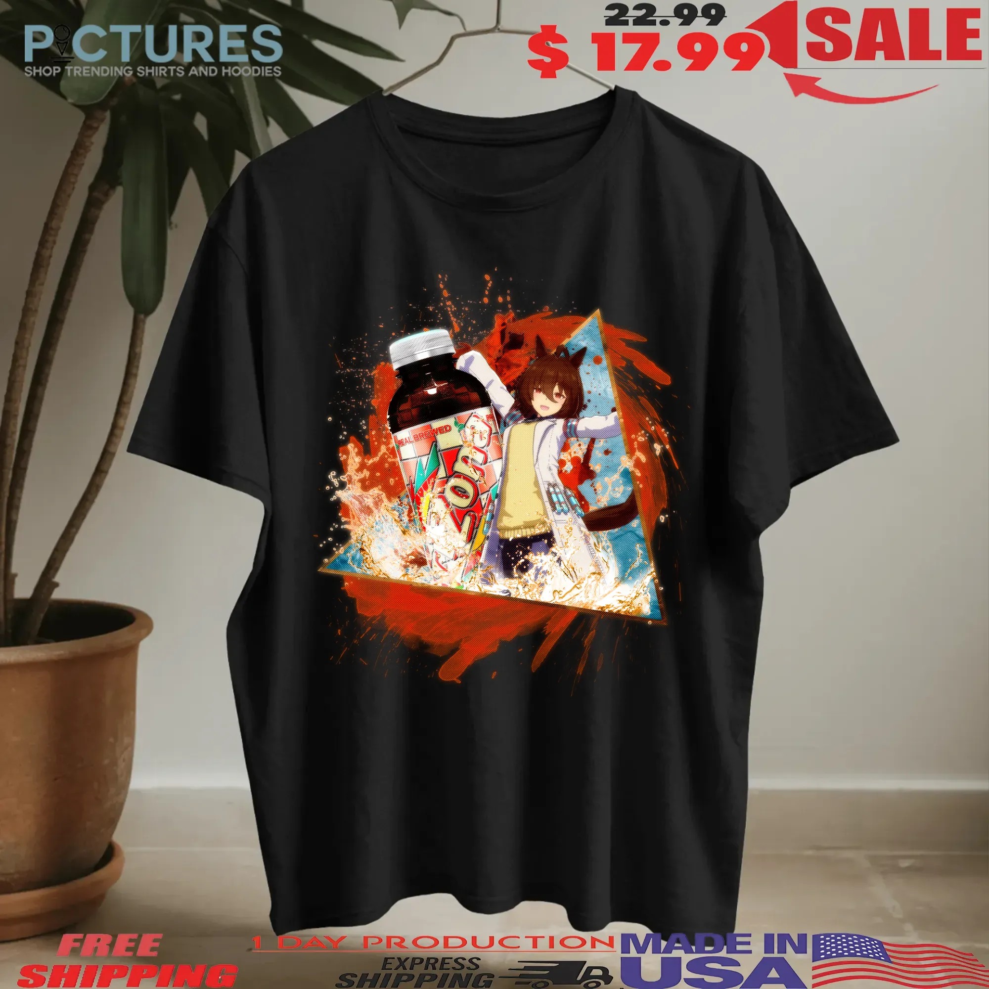 Agnes Tachyon Uma Musume Real Brewed Arizona Iced Tea Anime Mashup T Shirt