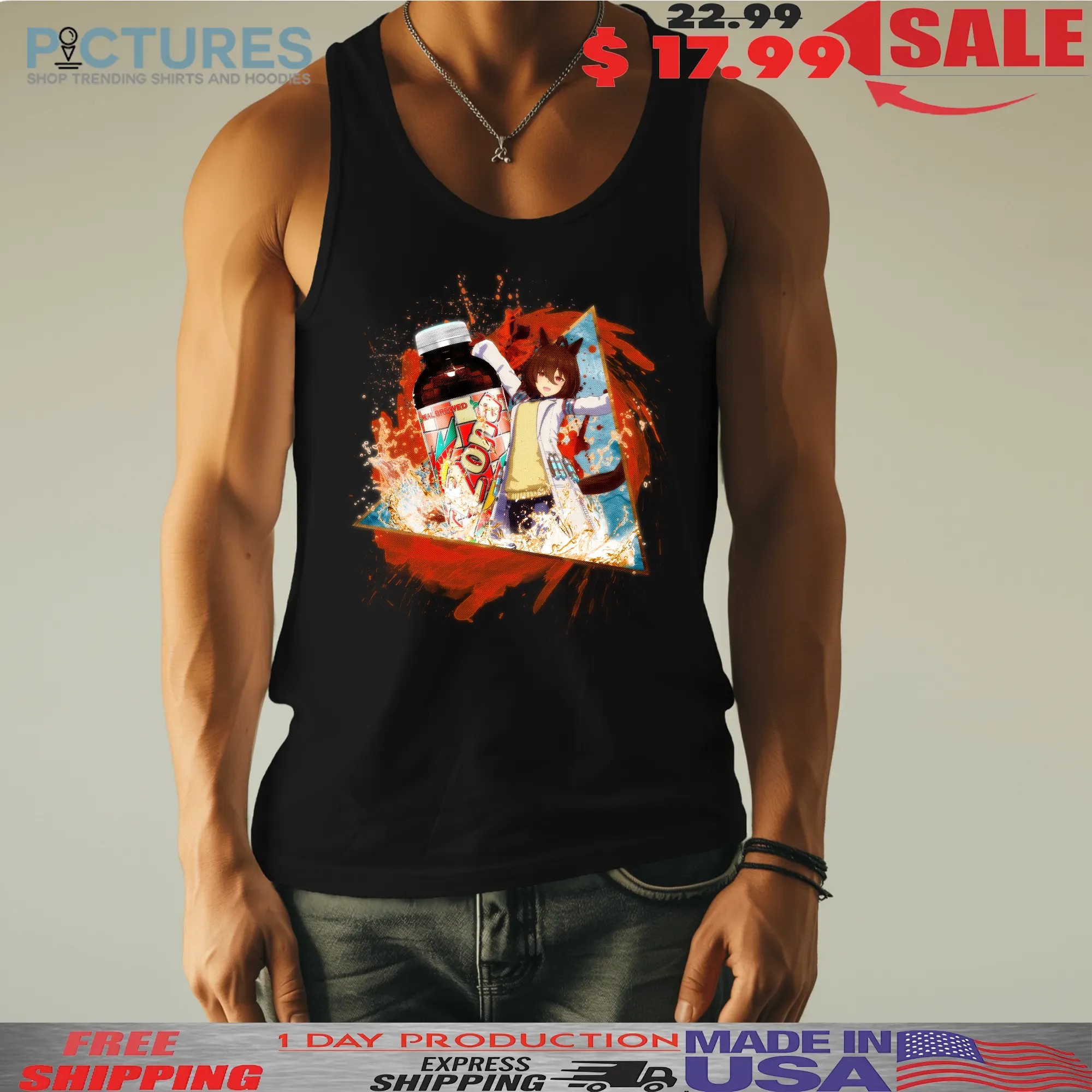 Agnes Tachyon Uma Musume Real Brewed Arizona Iced Tea Anime Mashup T Shirt