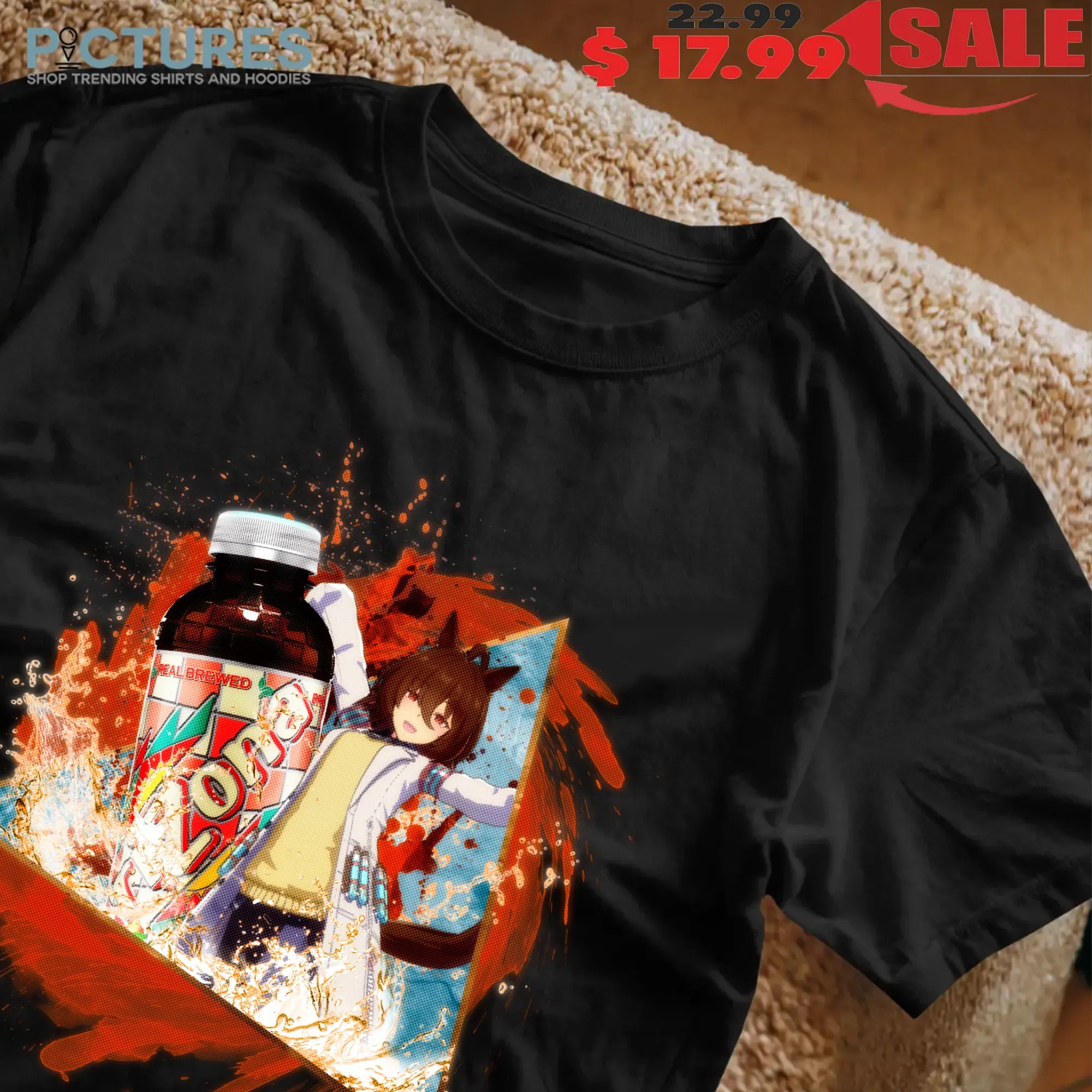 Agnes Tachyon Uma Musume Real Brewed Arizona Iced Tea Anime Mashup T Shirt