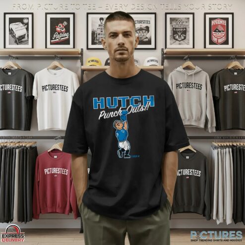 Aidan Hutchinson Punch-Outs 8-Bit Pixel T Shirt