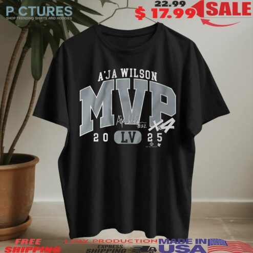 A'ja Wilson 2025 MVP Graphic T Shirt