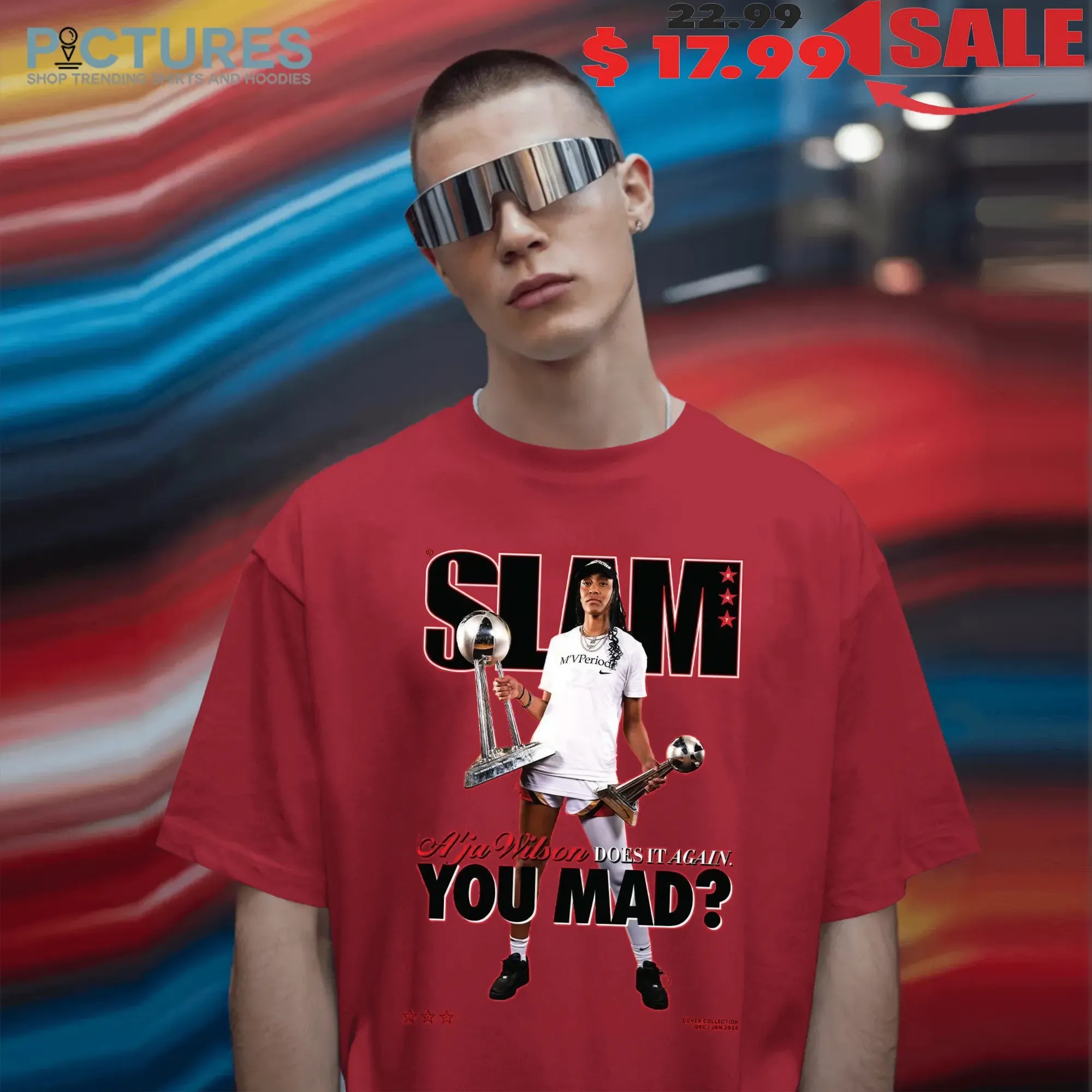 A'ja Wilson Does It Again You Mad Slam Cover T Shirt