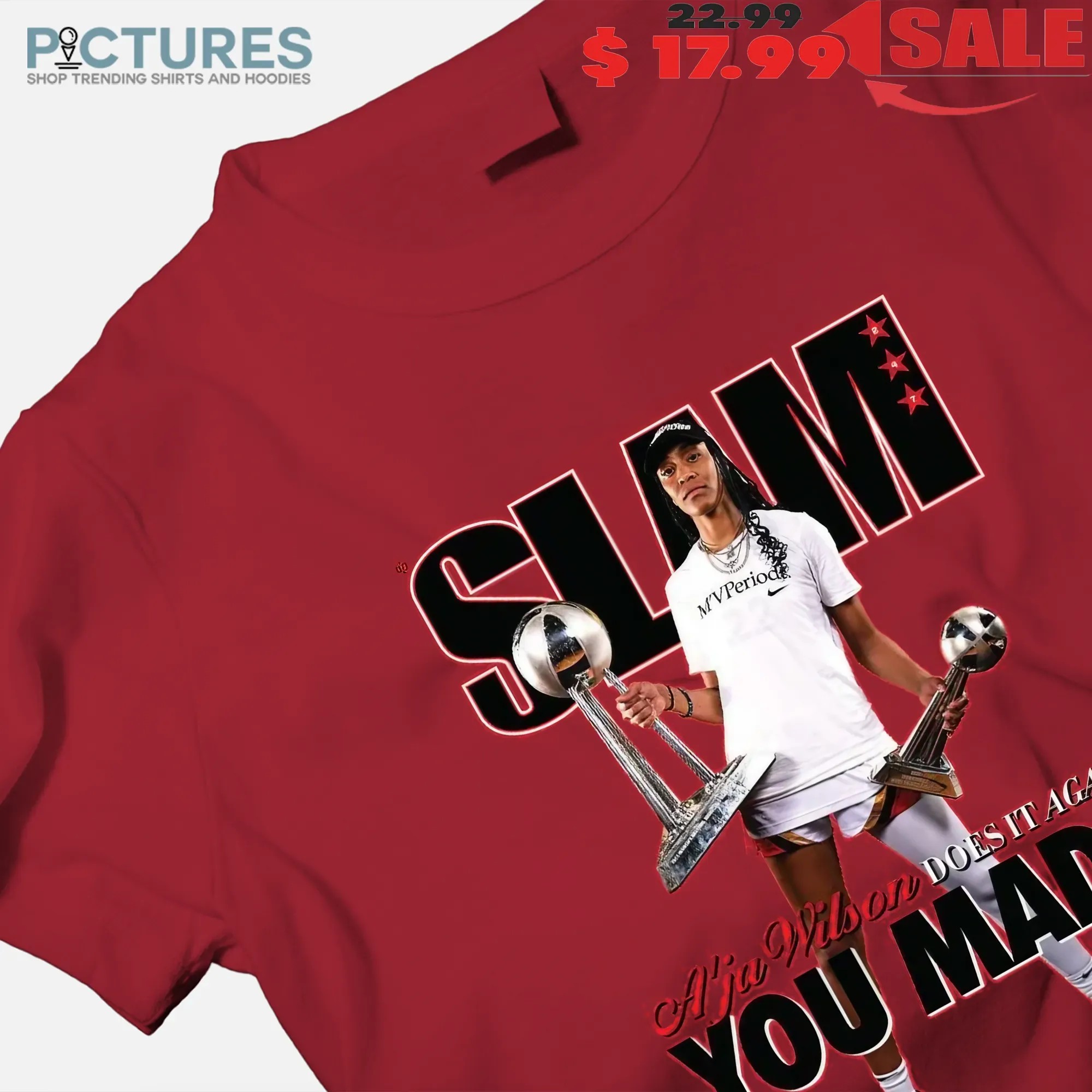 A'ja Wilson Does It Again You Mad Slam Cover T Shirt