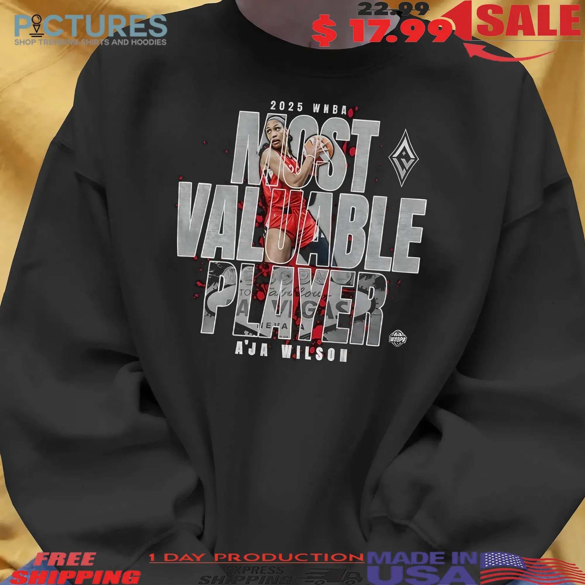 A’ja Wilson Las Vegas Aces 2025 WNBA MVP Most Valuable Player T Shirt