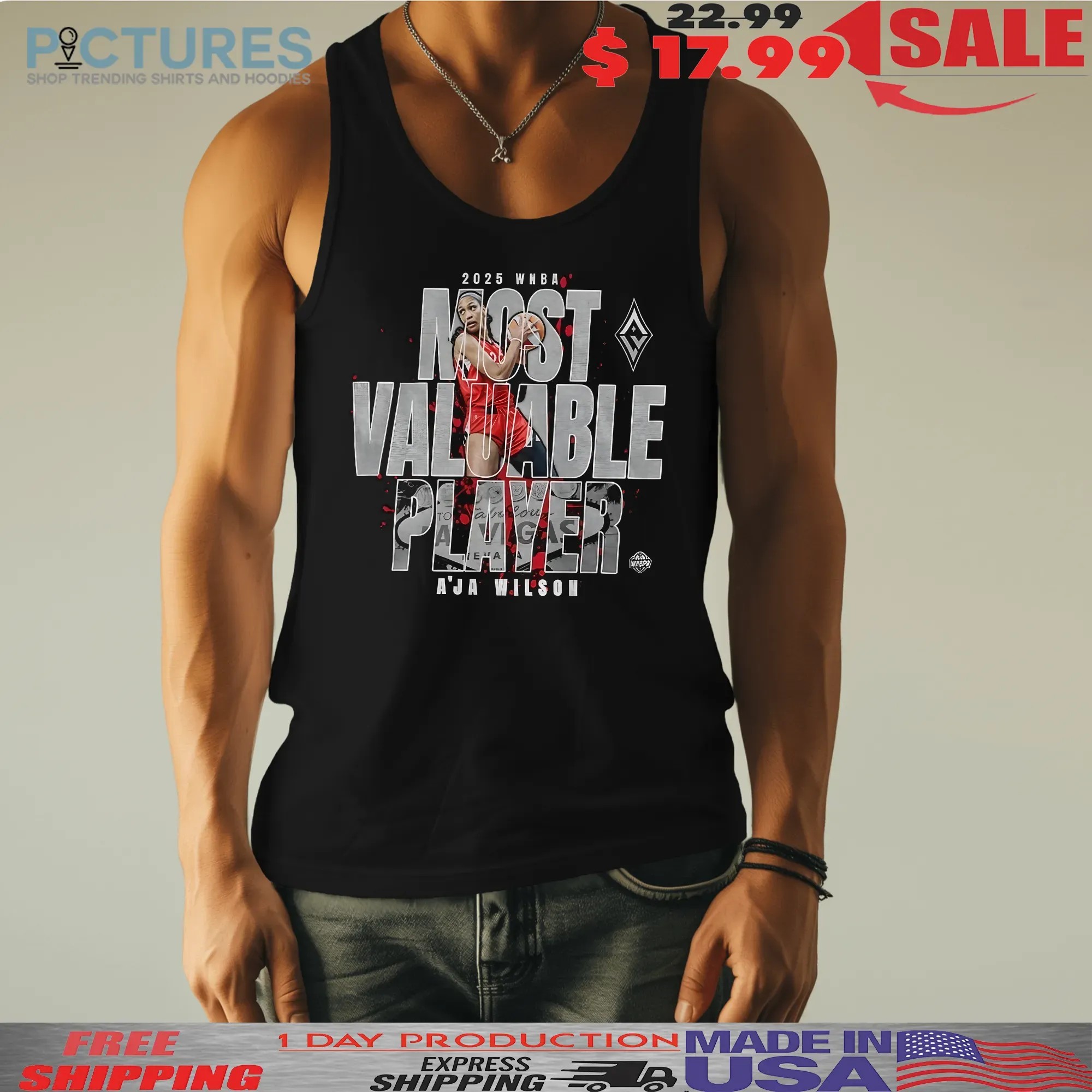 A’ja Wilson Las Vegas Aces 2025 WNBA MVP Most Valuable Player T Shirt